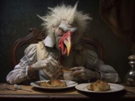 tolkien chicken eating