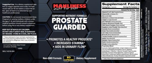 14316 504 Prostate Formula Prostate Guarded