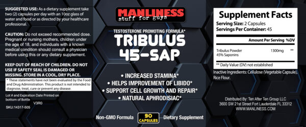 14317 505 Tribulus Pure Tribulis 45 SAP