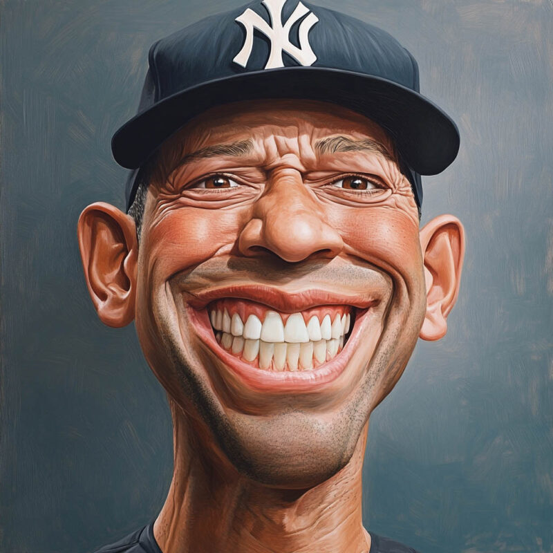 A caricature of Ales Rodriguez.