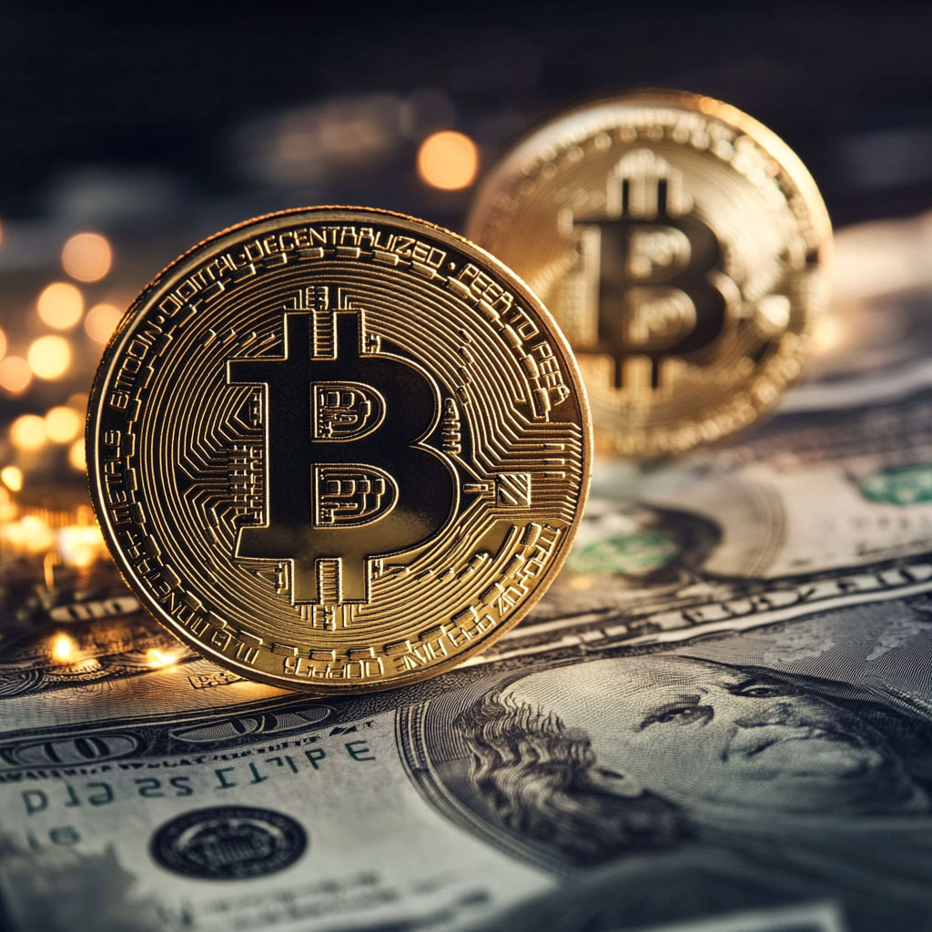 Digital Takeover: Could there be a time when Bitcoin eclipses the US dollar, highlighting the growing dominance of cryptocurrencies over traditional fiat?