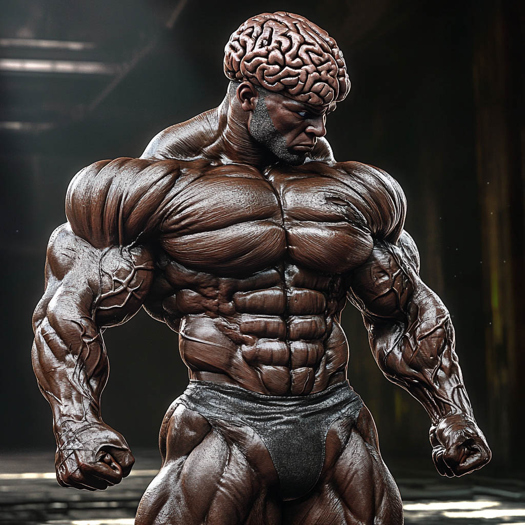 A bodybuilder with a super brain.