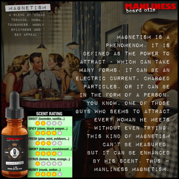 Manliness Beard Oil- Magnetism scent